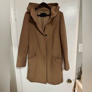Aritzia Babaton Camel Brown Wool Coat